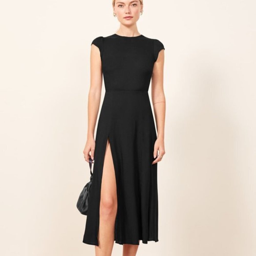 🖤New Reformation Gavin Dress in Black - Picture 2 of 7